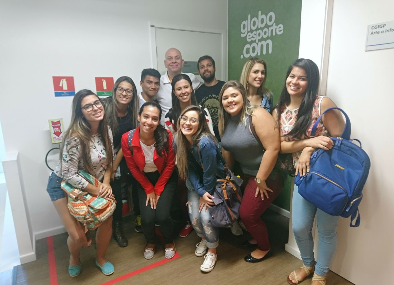 Visita ao site do Globo Esporte leva para a prática alunos de Jornalismo