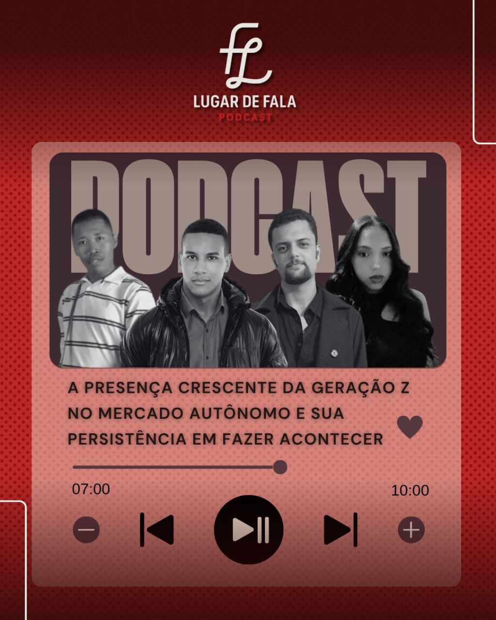 PodCast Rádio UVA Barra: Lugar de Fala: A presença crescente da geração Z no mercado autônomo e sua persistência em fazer&nbsp;acontecer